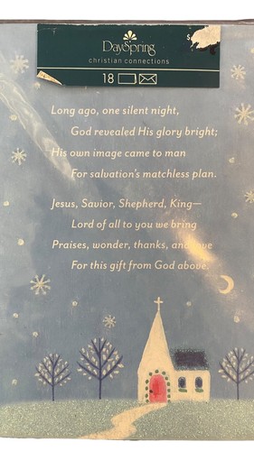 Vintage DaySpring Christian Connections Silent Night Christmas Cards 18 Pk Cards - 第 2/3 張圖片