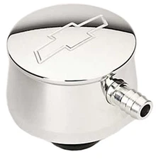 BILLET SPECIALTIES CHEVY BOWTIE PCV BREATHER,POLISHED,# 21220