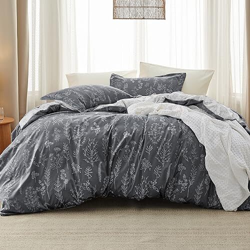 Comforter Set - Dark Grey Comforter, Cute Oversized Queen 05 - Dark Grey