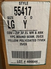 Dupont Tyvek Yellow Polycoated Chemical-Resistant Coveralls 25/Case