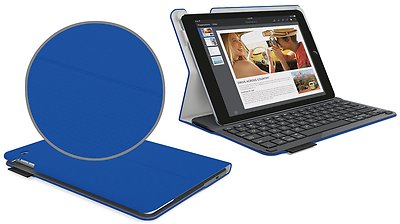 Logitech TYPE+ Schutzcase integrierter Tastatur für iPad Air 2 Air2 UK QWERTY BL