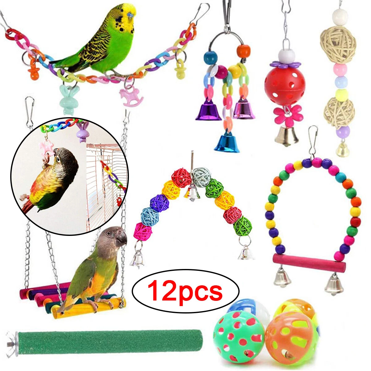 Parakeet cage toys cheap