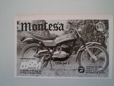 advertising Pubblicità 1975 MOTO MONTESA COTA 247 T