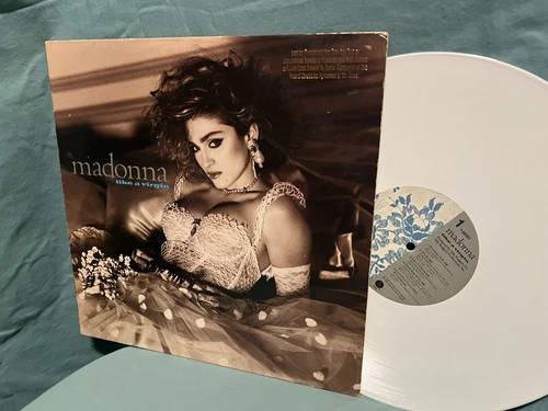 Madonna  "Like a Virgin"    PROMOTIONAL COPY    WHITE VINYL     1987     Sire