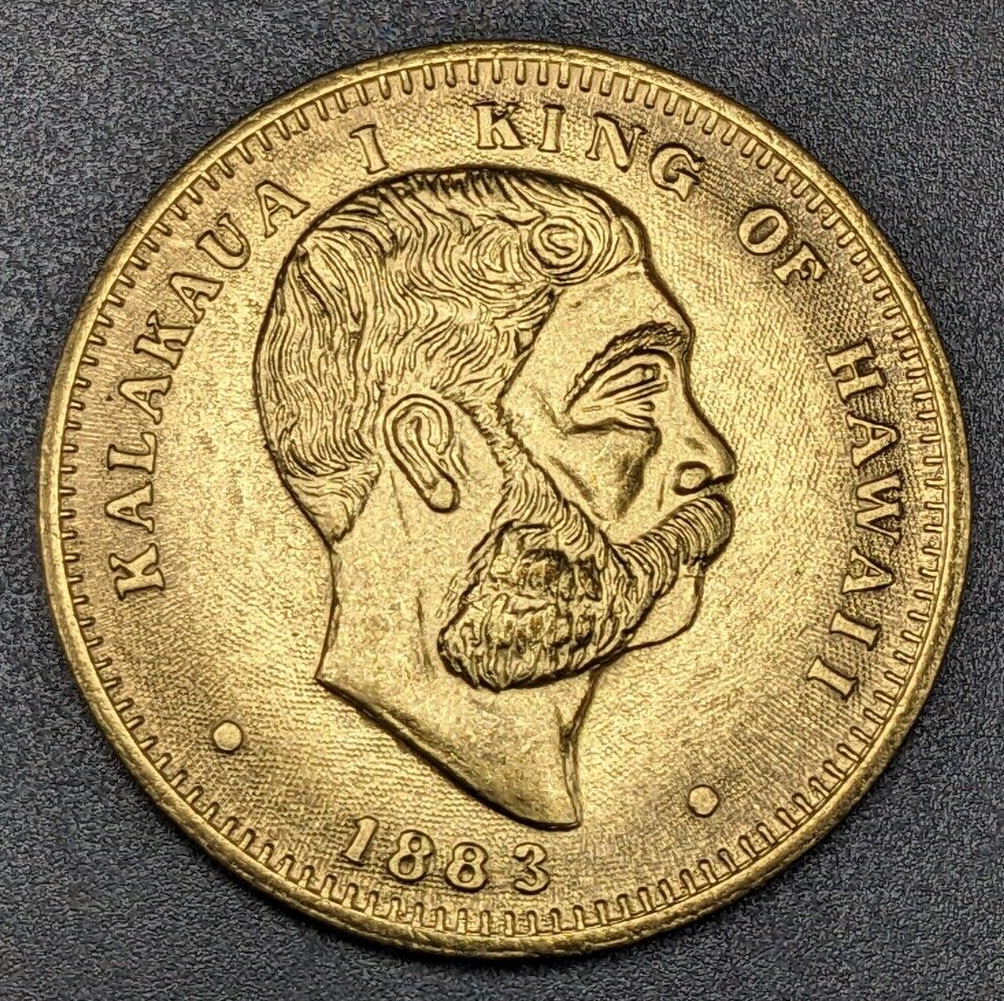 1987 Kalakaua King Of Hawaii 1883 Coins of Hawaii Bronze Souvenir