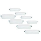 Pyrex 233 3qt and 232 2qt Glass Baking Dish Combo - 4-Pack