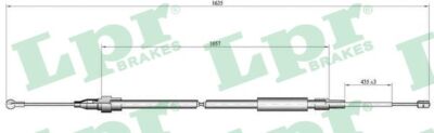 C1518B LPR Cable Pull, Parking Brake for Audi