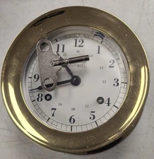 Weems & Plath Atlantis Ship Bell Clock w/ Key - BC118