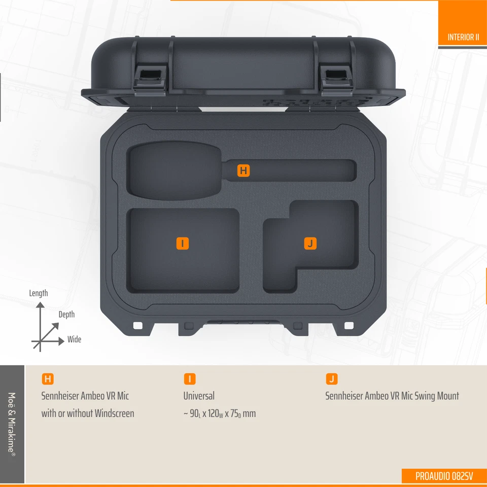 Protector case for Sennheiser Ambeo VR mic and many other accessories - Bild 4 von 4