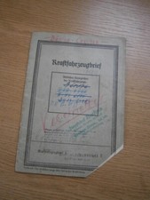 Büssing NAG LKW 4500-S 1942, originaler KFZ Brief, Kraftfahrzeugbrief, title TÜV