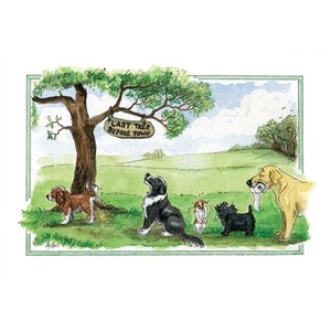 Alison's Animals Funny Humour Dog Lovers Blank Birthday Large Art Greeting Card | eBay