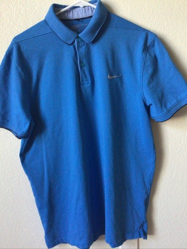Nike Dri-Fit Standard-Fit Golf Polo Herren Größe Medium Blau