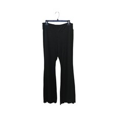 No Boundaries Black Ribbed Flare Leg Pants Jumiors XL 15-17