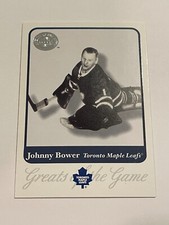 2001 Fleer Greats of the Game Hockey #14 - Johnny Bower - Toronto Maple Leafs
