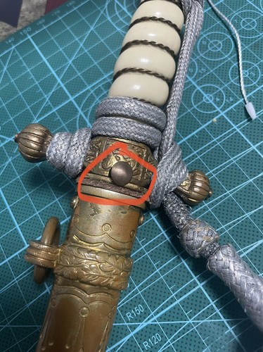 wwii German navy dagger / kriegsmarine dagger part ((Reproduction) - Bild 1 von 4