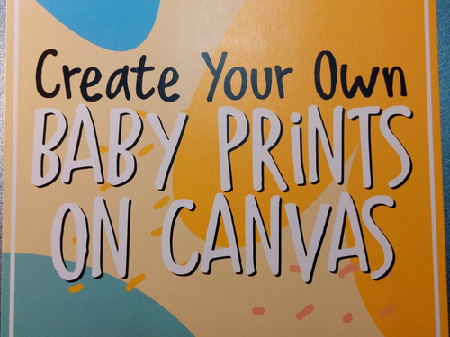 Create Your Own BABY PRINTS ON CANVAS Box Set DIY Fun Kit by Gift Republic NEW! - Picture 2 of 12