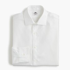 Thomas Mason for J.Crew Ludlow Slim-Fit Shirt in White Herringbone 15/34