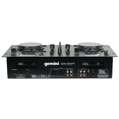 Gemini CDM-4000BT 2-Chan Dual CD/MP3/USB DJ Media Player