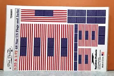 1/35 & 1/72 TRUE DETAILS 48 STAR US FLAGS AND JACKS # TD90001