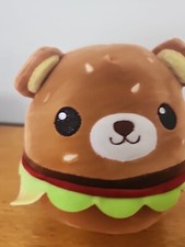 Bearburger 7" Squish-able Burger Hamburger Teddy Bear Plush Stuffed Animal
