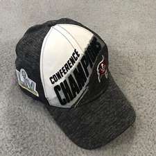 Tampa Bay Bucs Conference Champs Ball Cap Mens Hat OSFM Gray New Era 9Forty NFL