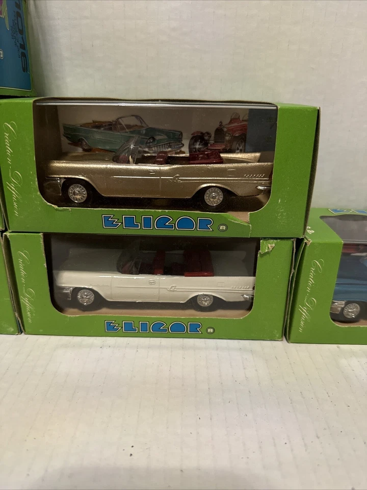 Eligor #1100 Chrysler New Yorker Cabriolet 1958 1:43 nuevo lote mixto de 8 Foto 2 de 4