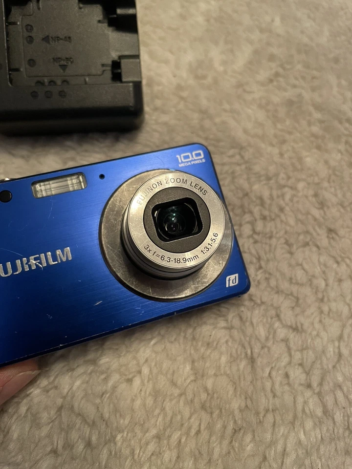 FujiFilm FinePix J20 10MP Digital Compact Kamera Blau - Bild 3 von 4