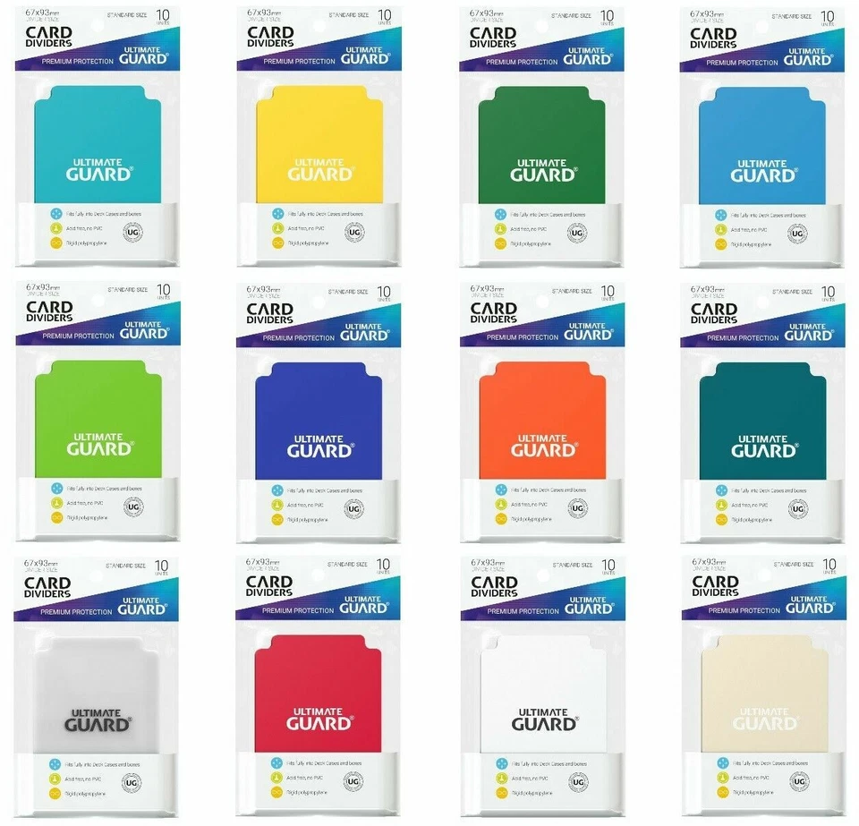 Ultimate Guard 10 Card Divider / Kartentrenner Deck Box Dividers Magic YuGiOh