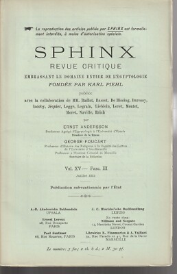 SPHINX , EGYPT , REVIEW CRITIQUE , ARCHEOLOGY , SCIENCE , JULY 1911