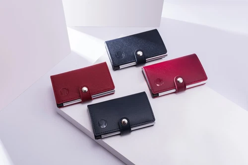 Men Slim Wallet Genuine Leather Vintage Safe Card Case For Max 8 Cards