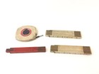 Mixed Lot Folding Measuring Sticks Tape Rules Lufkin 460 No. 100 Dunlap 3929