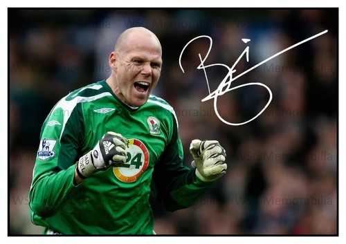 12508. Brad Friedel Signed Pictures A4 Prints USA Blackburn Liverpool Spurs etc.