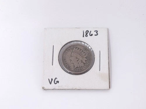 OLD COIN! 1863 INDIAN HEAD CENT PENNY ORIGINAL VERY GOOD CONDITION