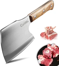 Meat Cleaver Butcher Knife Heavy Duty Bone Chopper Axe for Kitchen 6 '' Bones 🔥