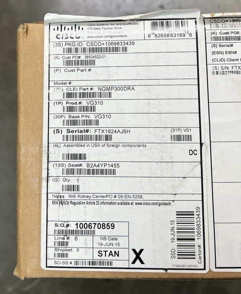 Cisco VG310 24-Port FXS Analog Voice Gateway Router *NEW IN BOX* - Image 4 of 4