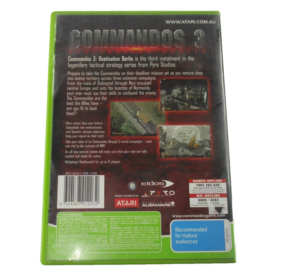 Commandos 3 Destination Berlin PC DVD Rom Game M 2003 Eidos Tested Loaded - Image 4 of 4