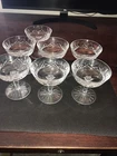 7 Vintage Waterford crystal sherbet glasses,4 1/4” high,3 3/4” diameter,mint