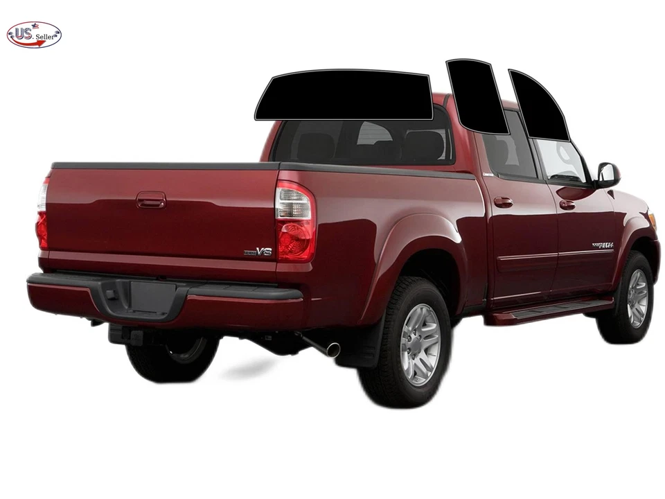 Kit de película de tinte de ventana de 2 capas precortada personalizada computarizada para TODOS los Toyota Tundra Crew Foto 4 de 4