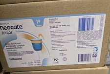  4 Neocate Jr Unflavored 14.1 Oz FREE SHIPPING EXP 08/26 