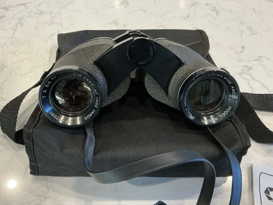 Sears Barska Discoverer 7x35 Extra Wide Angle Binoculars Model 6271 With Strap - Image 4 of 4