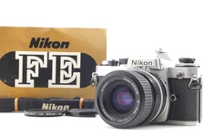 [MINT] Nikon FE Silver SLR 35mm Film Camera Ais 35-70mm f3.3-4.5 Lens From JAPAN