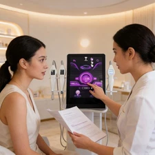 Professional Cold & Warm Plasma Therapy System for Acne Treatment & Anti-Aging w