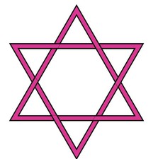 6-Point Star Hexagram Wall Mount Decor