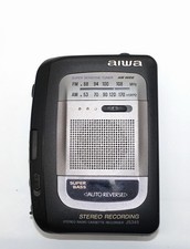 Aiwa Stereo Radio Cassette Recorder Model HS-JS345W Radio Works Parts Only