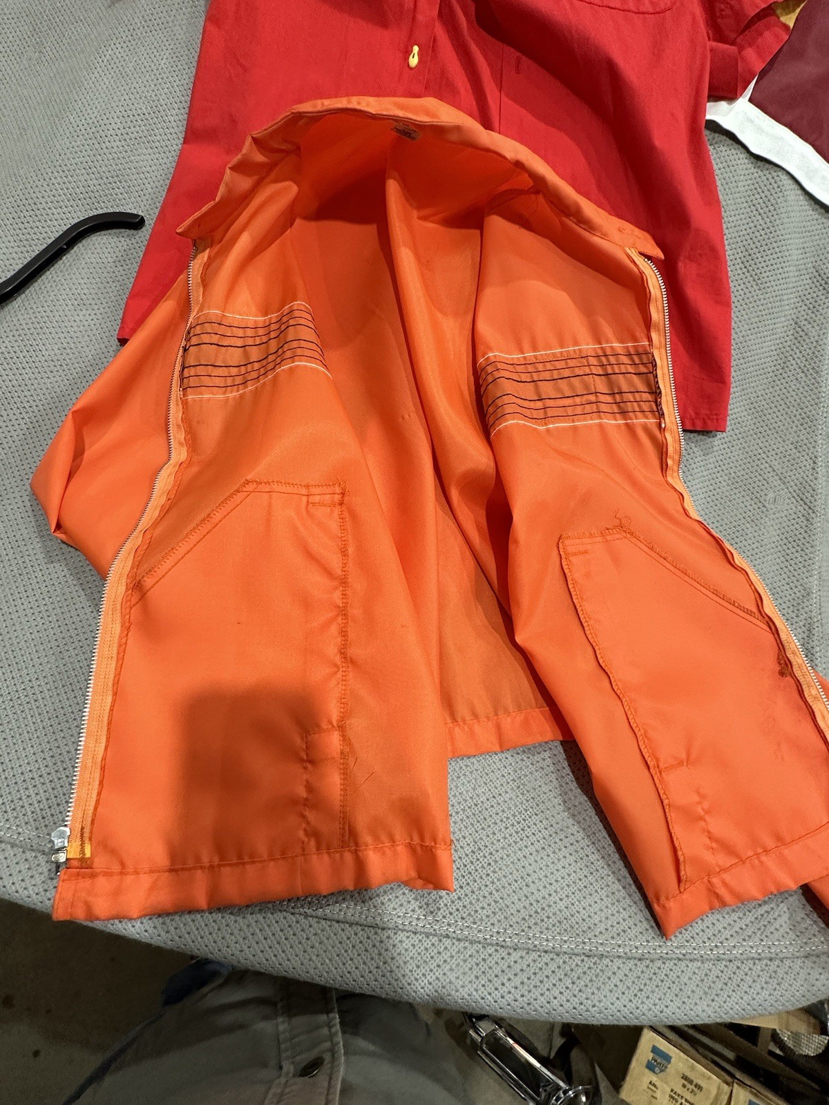 Vintage XL Wynn’s Racing Jacket 1970’s Xtend Orange Windbreaker Extra Large USA