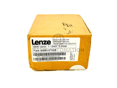 LENZE E82EV371K2B E82EV371_2B 00411894 8200 VECTOR FREQUENCY INVERTER DRIVE NEW