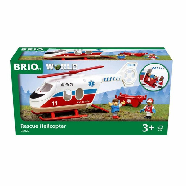 Brio Rettungshubschrauber Hubschrauber Holzeisenbahn ZubehöR Spielzeug 63602200-image