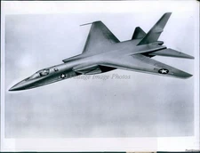 1958 Photo Sketch A3J-1 North American Twin Jet Aircraft Navy Military 7X9