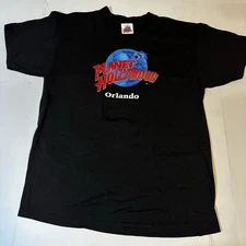 Vintage 90s Planet Hollywood Orlando T Shirt Size L Single Stitch Black