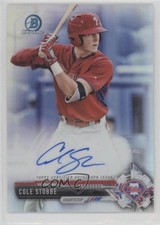 2017 Bowman Chrome Prospect Auto Refractor /499 Cole Stobbe #CPA-CS Auto a2v